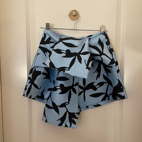 C/MEO Collective blue floral print bow tie short - Picture 3 of 5
